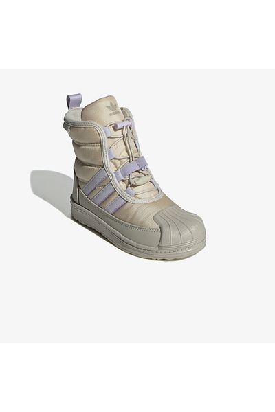 adidas حذاء Superstar 360 Boot 2.0 C للجنسين باللون البيج
