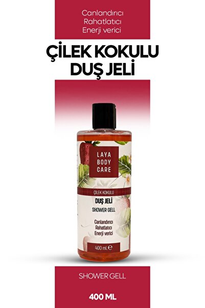 laya body care Nemlendirici Duş Jeli - Ferahlatıcı Çilek Kokulu 400 ml