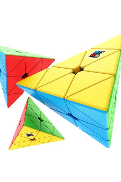Doğan Oyuncak Dünyası Moyu Meilong Pyramid Magnetic Cube - Moyu Speed Cube - Pyramid Intelligence Cube