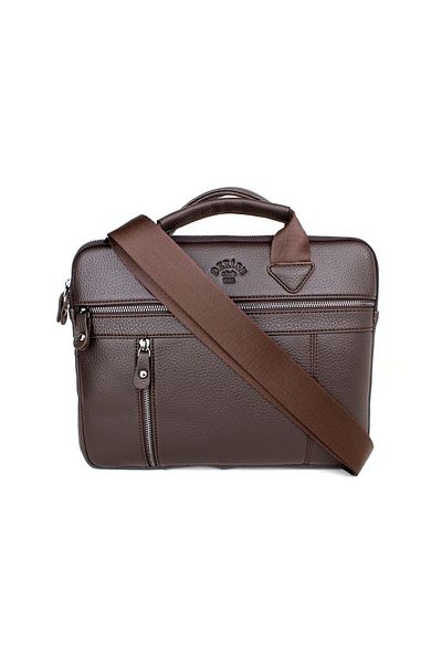 deri,se club Τσάντα για Macbook 13" Ipad Air 5 και Notebook Tablet μικρού μεγέθους καφέ