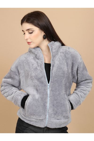 Tokyo Talkies By Styli Relaxed Fit Hooded Fleece Sweatshirt