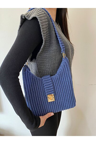 Nillys Kadın Polyester Makrome Omuz Çantası (24x25)