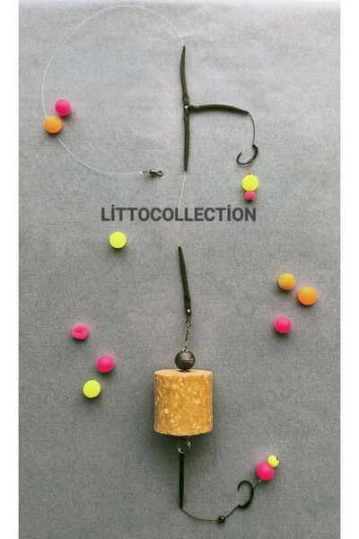 LittoCollection Küspe'li Çift Pop Up'lı Sazan Rig Takımı ( 14 Mm Fosforlu Ve ...