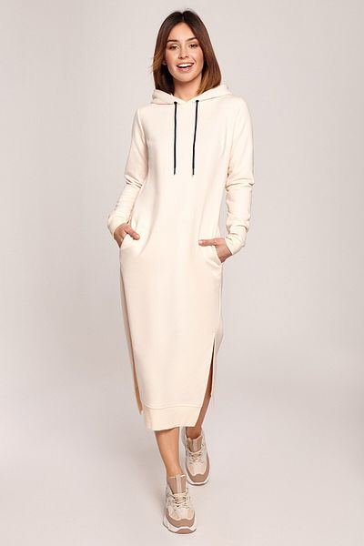 BEWEAR Rochie midi cu glugă