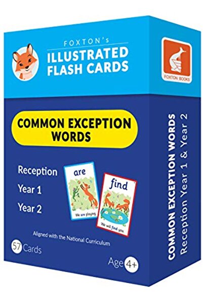 Foxton Books بطاقات تعليمية للأكلام الاستثنائية الشائعة (كلمات الاستقبال، وكل...