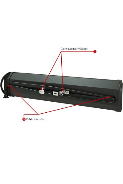 Mirkraft Grade Karbon Elektrikli Isıtıcı,duvara Montaj,uzaktan Kumandalı 2000w
