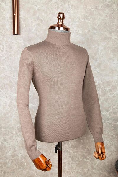 Suit Sartoria Full Turtleneck Knitwear Milk Coffee
