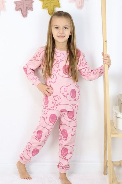Harika KIDS Girl's Medium Thickness Basic Printed Pajamas Set