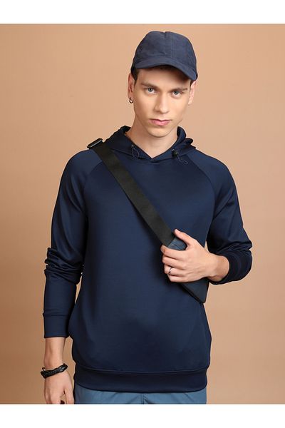 Highlander By Styli Solid Raglan Sleeves Hoodie