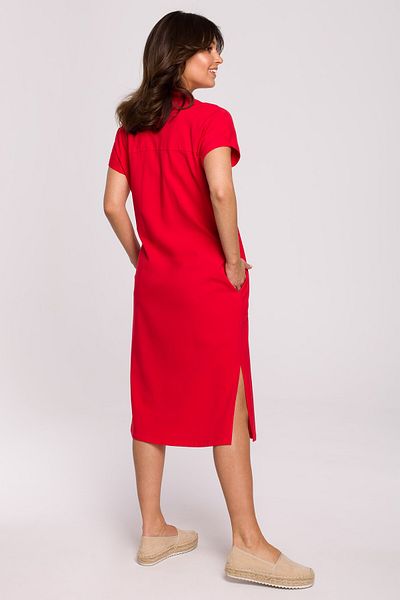 BEWEAR Safari dress with a collar and front pockets