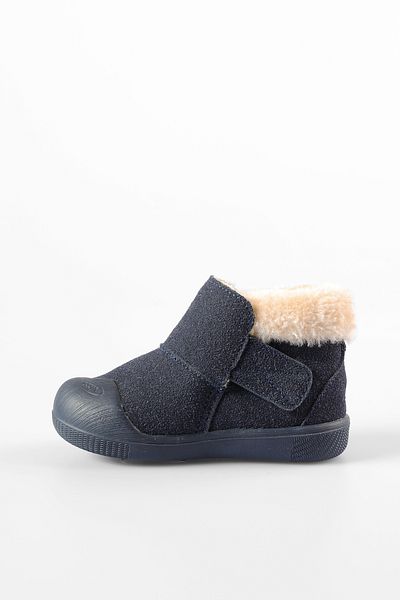 Vicco Kind Fur Men's First Step Navy Blue Boots