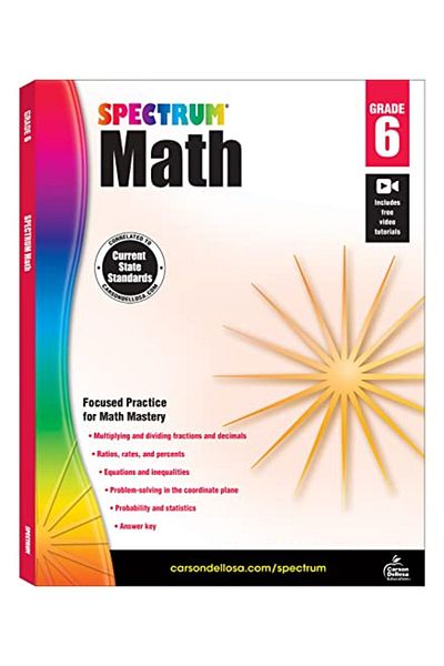Spectrum Math Workbook Grade 6