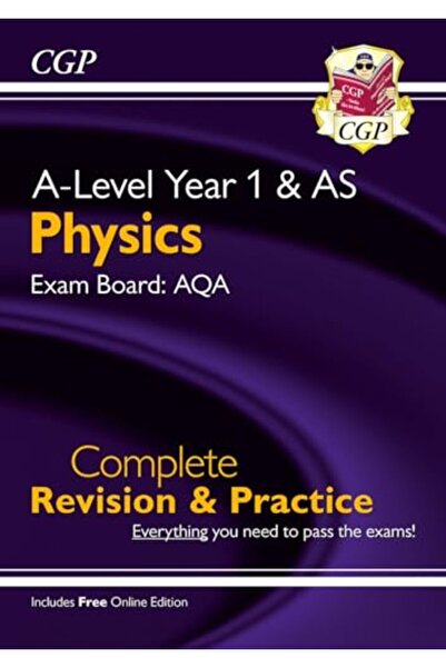 Coordination Group Publications Ltd CGP مراجعة وتدريب كاملين لمادة الفيزياء للمستوى المتقدم Aqa للسنة الأولى ومستوى A مع إصدار عبر الإنترنت