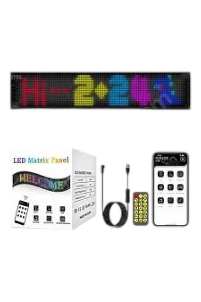 Matrix (40 cm Long) Large Size Panel Digital Screen Controlled App Controlled Auto Accessory
