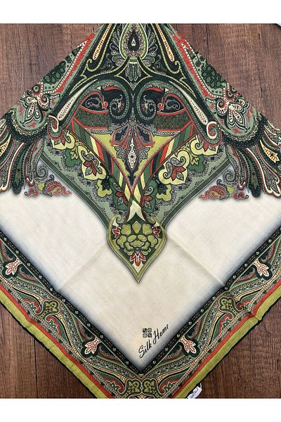 Silk Home Μαλακό βαμβακερό κασκόλ Rubai Pattern