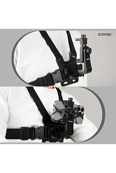 Coverzone Aksiyon Kamera ve Telefon Tutucu Göğüs Askısı RMX-81
