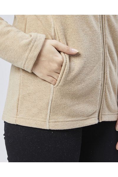 M MOONCOVER Φούτερ unisex ιταλικό φλις με τσέπη με φερμουάρ