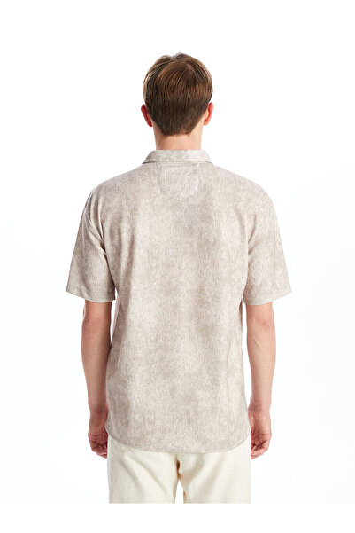 LC Waikiki Ανδρικό κοντομάνικο πουκάμισο με κανονική εφαρμογή