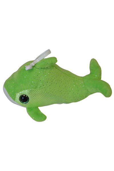 SELAY TOYS Green Dolphin - Plush Keychain, Model 1497