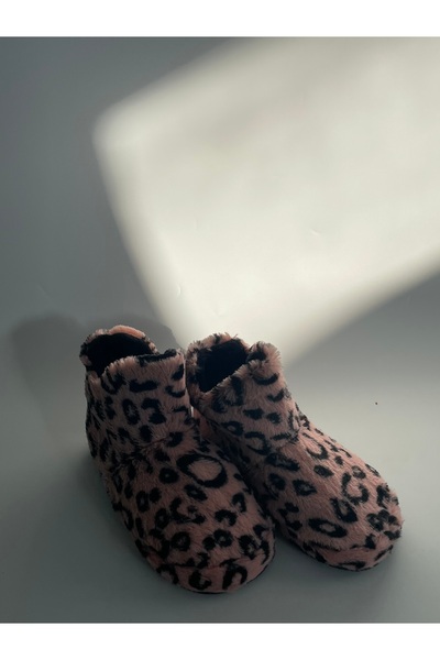 AyakkabıZ Πούδρα βελούδινα παντόφλες με πουά