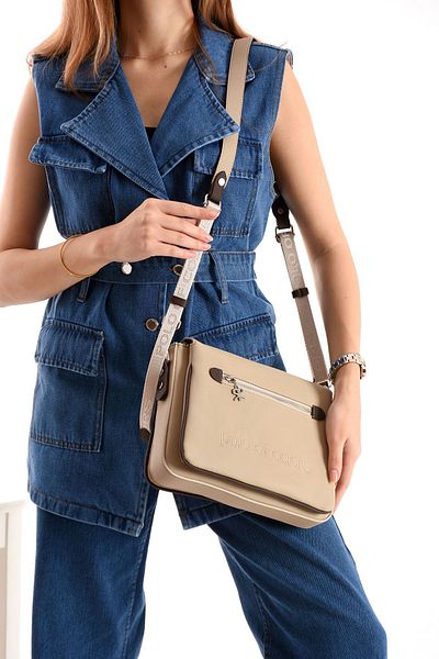 Çanta Trend Geantă de umăr și crossbody pentru femei Diva Deluxe LkKhakiGreen Dimensiune 23x27