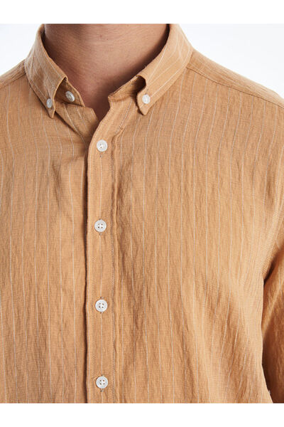 LC Waikiki Slim Fit μακρυμάνικο ανδρικό πουκάμισο Oxford