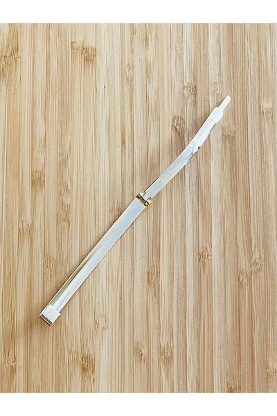 Öztürk Μεγάλο μέγεθος Pir Pearl Yellow Metal Hair Clip. 8 χιλιοστά Χ 9 εκ. 1 τεμ. Επιχρυσωμένο, Μη Ταραχτικό.