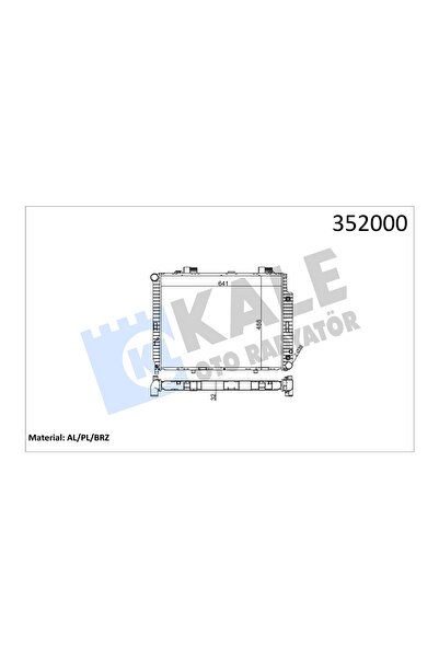KALE SU RADYATORU BRAZING (MERCEDES BENZ (E-CLASS) W210/S210 E200-230/T, E200CDI-220CDI/T