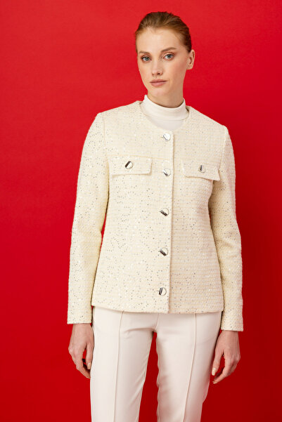 Ekol Kendinden Desenli Ceket