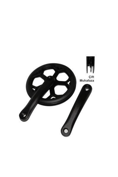 Genel Markalar Aluminyum Aynakol Tekli 48T 170mm Çift Korumalı Vitesli Uyumlu