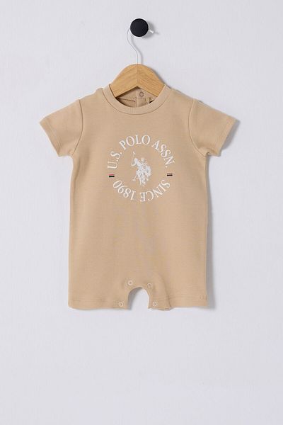 U.S. Polo Assn. U.S. Polo Assn. Salopeta crem pentru bebelusi