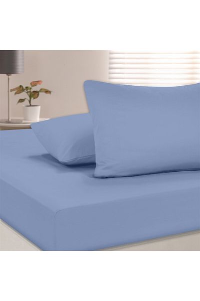 Evim 100% Cotton Akfil Flat Sheet Set 160X240 Blue
