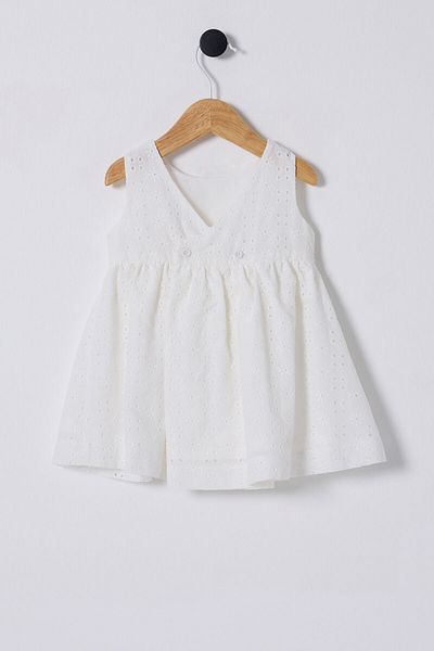 U.S. Polo Assn. U.S. Polo Assn. Baby Girl White Dress