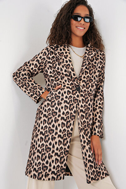 Bigdart 9085 Model Patterned Cashew Coat - C. Brown