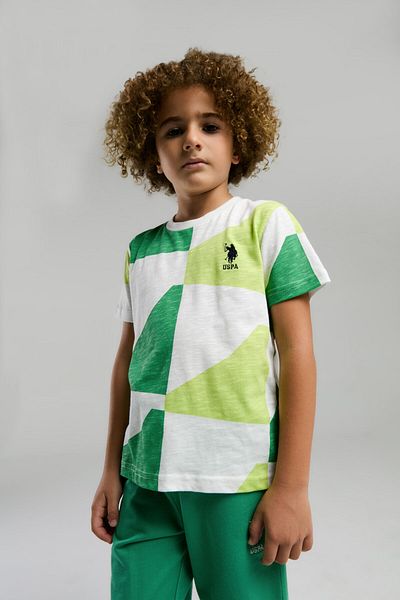 U.S. Polo Assn. Boy's Green Bermuda Suit