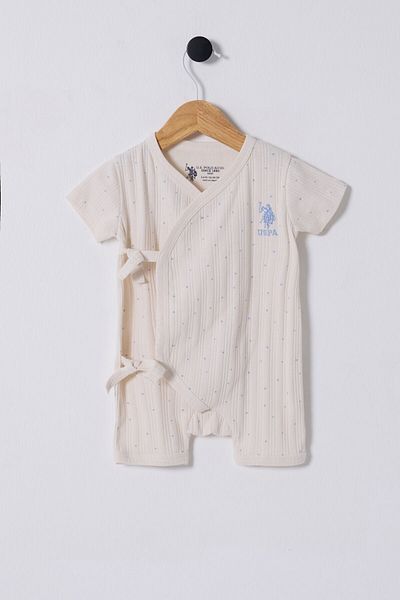U.S. Polo Assn. U.S. Polo Assn. Salopetă albă pentru bebeluș