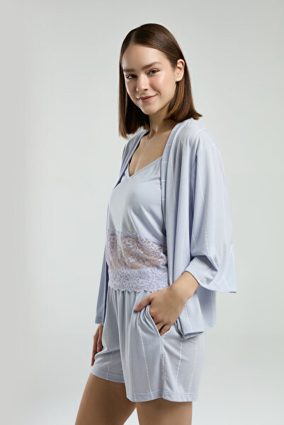 Pierre Cardin Γυναικείο Σετ Πιτζάμες Μπλε