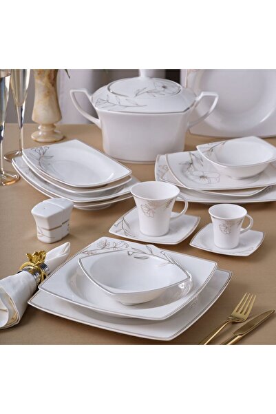 Güral Porselen 85 Parça 12 Kişilik Caroline Yemek Takımı 6610