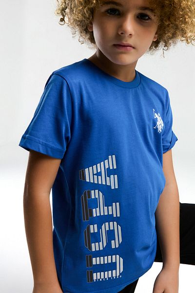 U.S. Polo Assn. BAZA. Polo Assn. Costum Bermude Albastru pentru baieti
