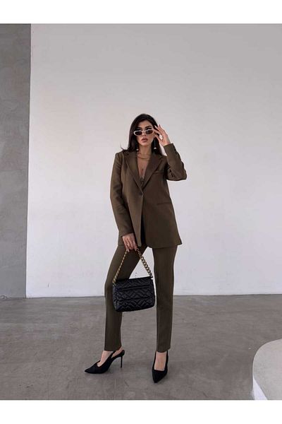 MYGİYİMİSTANBUL Blazer Jacket Trousers Set