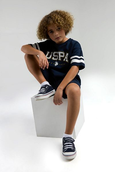 U.S. Polo Assn. U.S. Polo Assn. Boy's Navy Blue Bermuda Suit