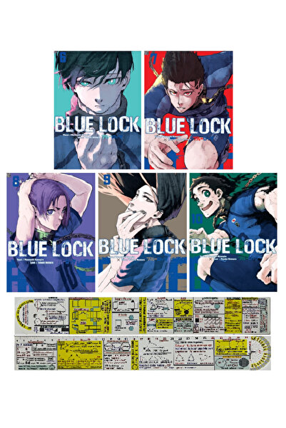 Komik Şeyler Blue Lock 6-7-8-9-10. Ciltler Manga Seti