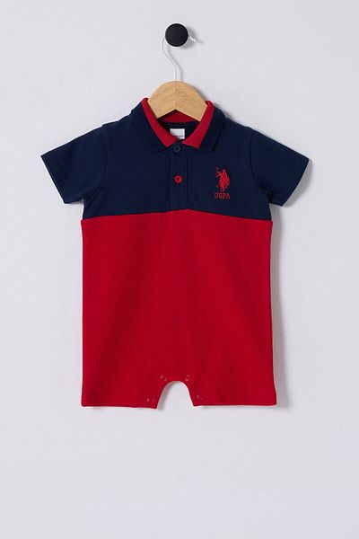 U.S. Polo Assn. يو اس بولو اسن. طفل رضيع وزرة الأزرق الداكن
