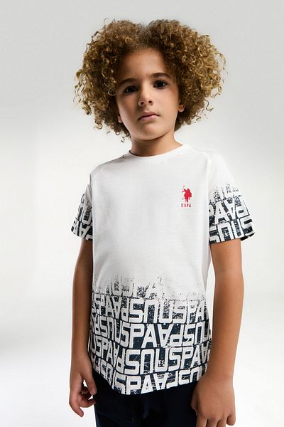 U.S. Polo Assn. U.S. Polo Assn. Boy's White Bermuda Set