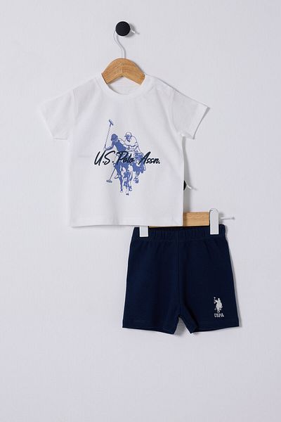U.S. Polo Assn. U.S. Polo Assn. Baby Boy White Baby Set