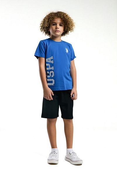 U.S. Polo Assn. BAZA. Polo Assn. Costum Bermude Albastru pentru baieti