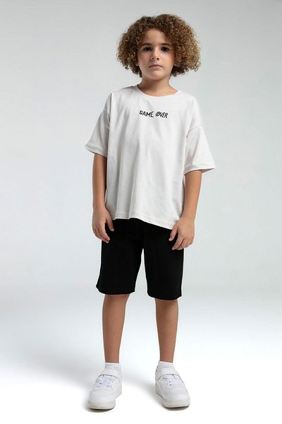 Rolypoly Boy's Cream Bermuda Suit