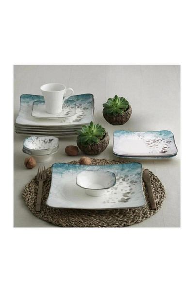 Güral Porselen Spinoza 6-Piece 30-Piece Breakfast Set - 1341