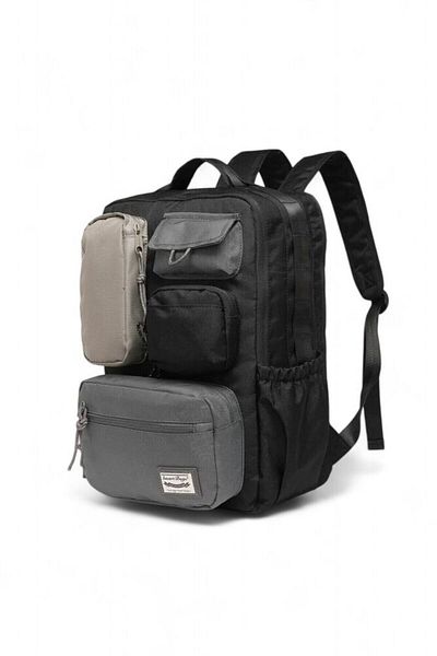 SMART BAGS Μαύρο-γκρι Unisex σακίδιο πλάτης Smb 3231