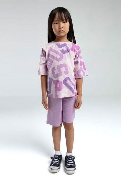 U.S. Polo Assn. U.S. Polo Assn. Girl's Pink Bermuda Suit